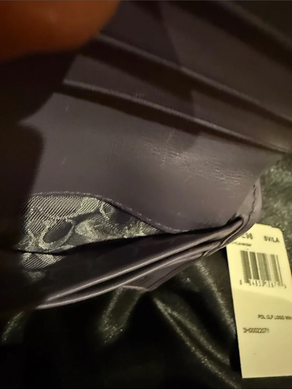 COACH Lavender Leather Snap Wallet - Lilac Color
